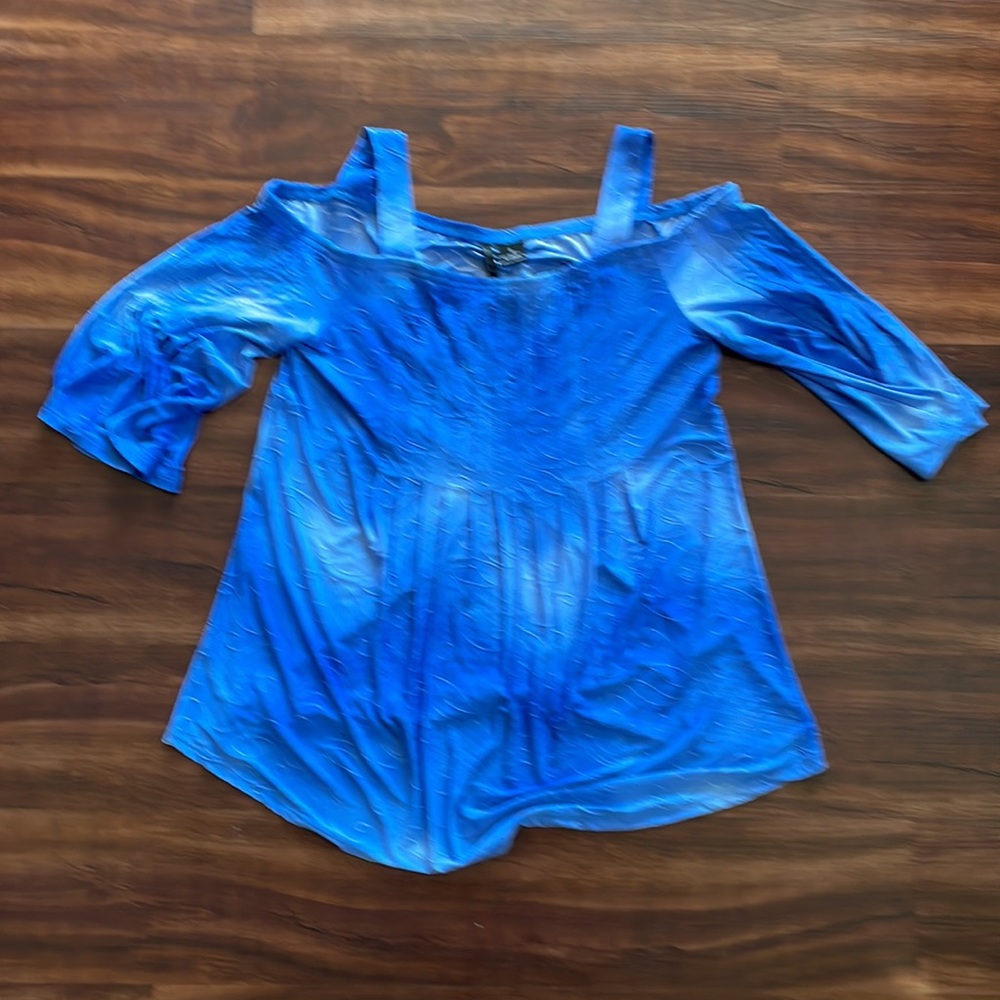 Small New Directions blue blouse